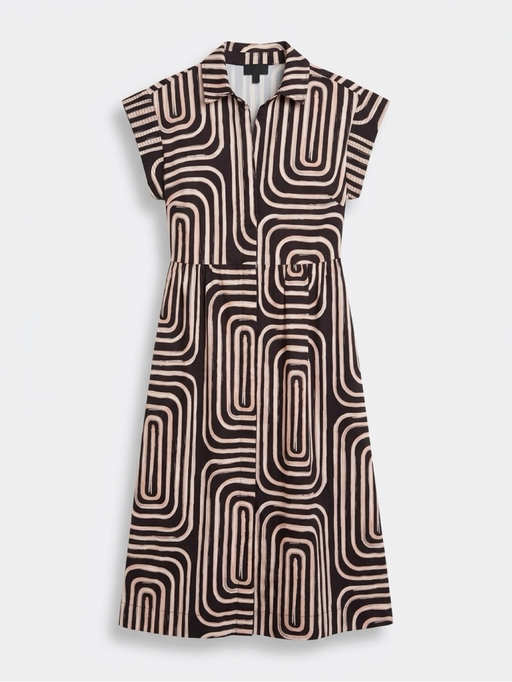 Donna Karan Geometric Shirt Dress